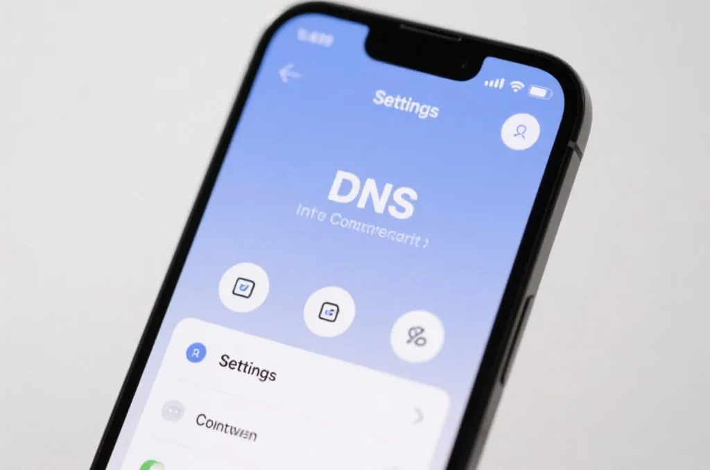 智能手机DNS设置界面示意图